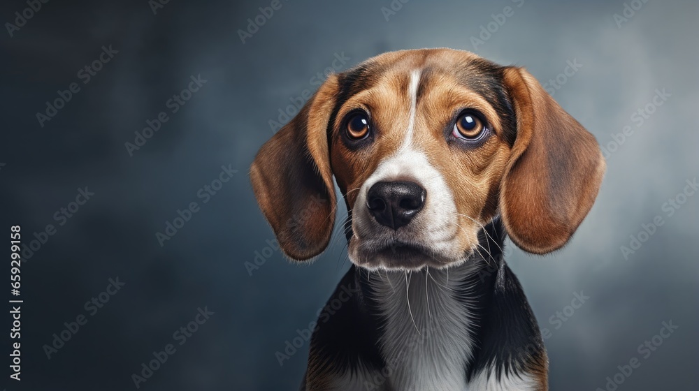 Captivating stock photo showcases the charm and elegance of the beloved beagle breed Captivating stock photo showcases the charm and elegance of the beloved beagle breed