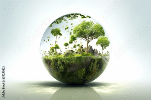 An environmentally conscious product or concept. Keywords: sustainable, green, nature-friendly, eco-conscious, eco-friendly, earth-friendly, environmentally-friendly, responsible,. Generative AI © Robert