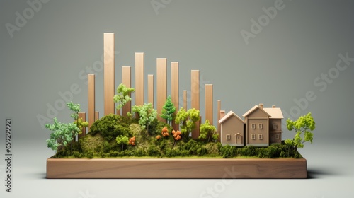 3D render depicts rising gr...