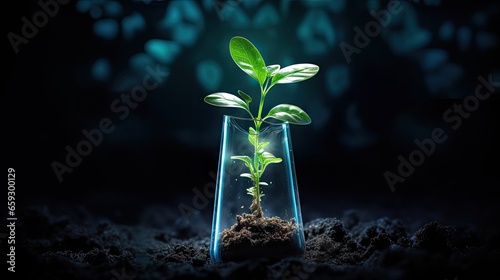 Biotechnology concept plant...
