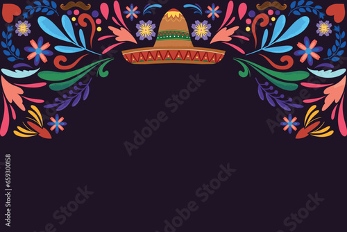 Dia de Los Muertos Frame Background