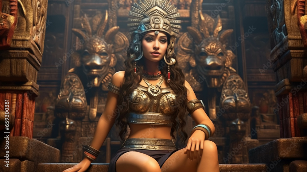 Fototapeta premium Aztec Goddess