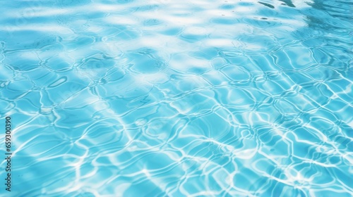 Blue swimming pool surface ...