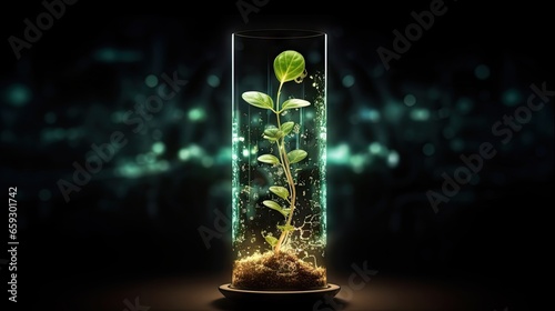 Biotechnology concept plant...