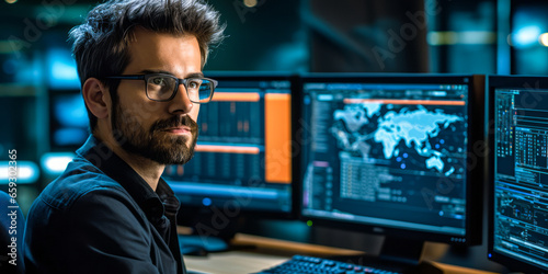 portrait of Database Administrator. Administer, test, implement computer databases, applying knowledge of database management systems. Coordinate changes and implement security measures to safeguard