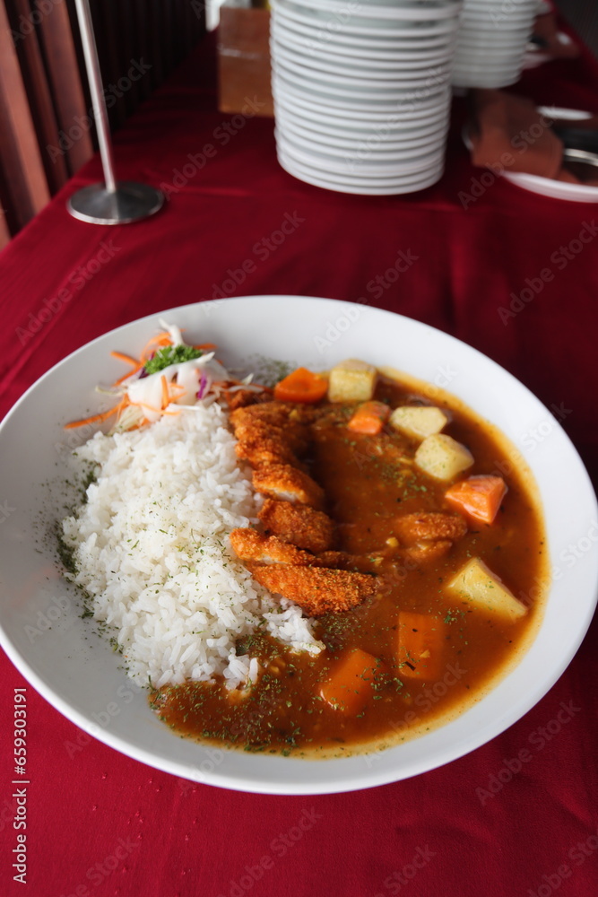 japanese food dori fish katsu with curry and rice japanese food dori fish katsu with curry and rice