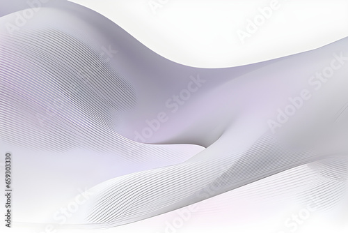 Abstract Decorative Header Design With Ash Gray, Old Lavender and Lavender Colors. Fluid Curved Lines With Dynamic Flowing Waves and Curves for Poster or Canvas.