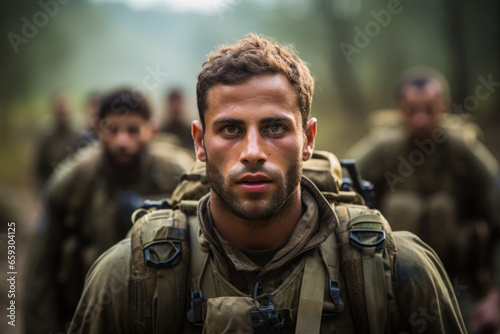 Strength and fortitude: Portraying the unwavering courage of an Israeli soldier amidst a military operation 