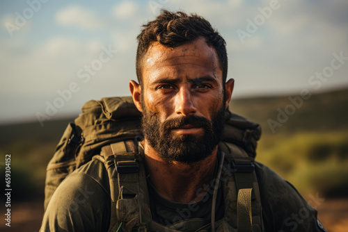 Strength and fortitude: Portraying the unwavering courage of an Israeli soldier amidst a military operation 