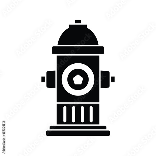 fire hydrant icon vector logo
