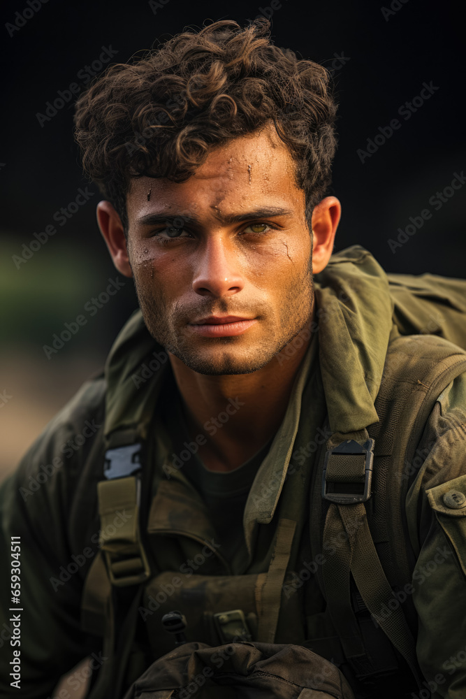 Strength and fortitude: Portraying the unwavering courage of an Israeli soldier amidst a military operation 