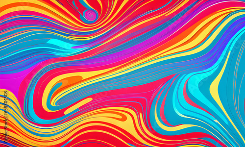 Abstract colorful neon background led artificial intelligence, bright colorful waves, modern futuristic texture, background canvas, generative AI