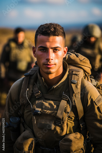 Strength and fortitude: Portraying the unwavering courage of an Israeli soldier amidst a military operation 