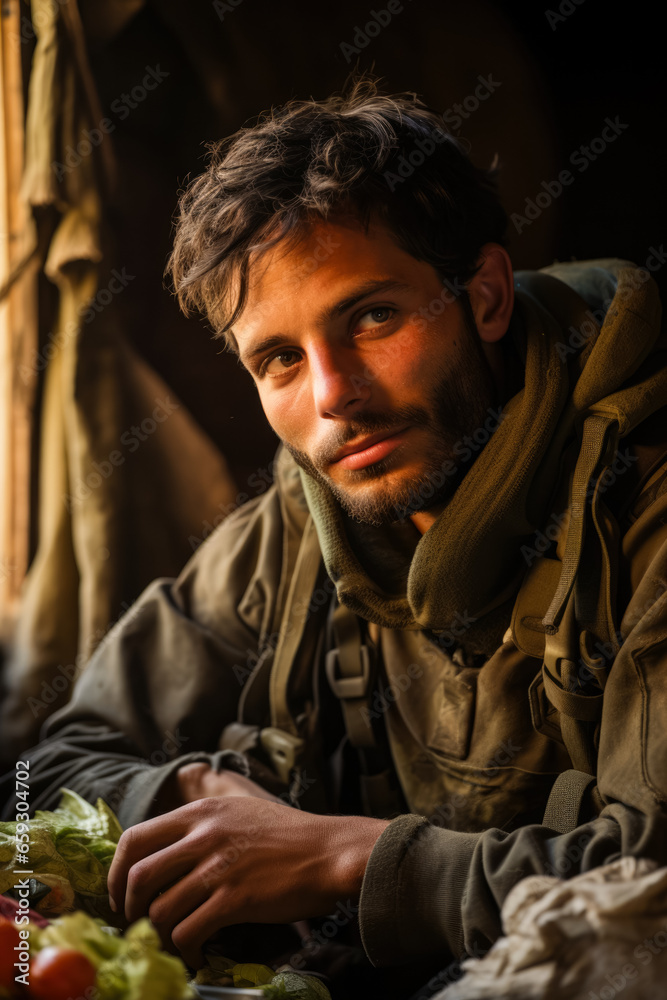 Nostalgia and longing: Capturing the heartfelt emotions of an Israeli soldier recalling home during a military operation Nostalgia and longing: Capturing the heartfelt emotions of an Israeli soldier recalling home during a military operation