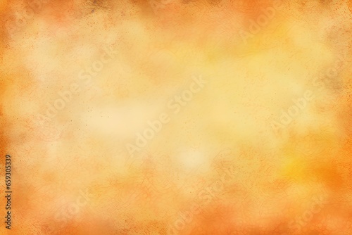 Yellow orange background with texture and distressed vintage grunge and watercolor paint stains in elegant Christmas backdrop illustration, ai, generative ai 