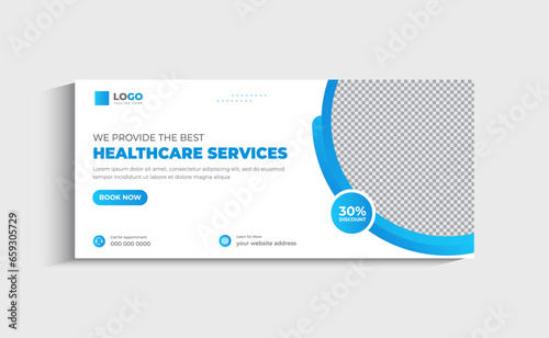 Medical and Healthcare social media Cover and Web Banner template