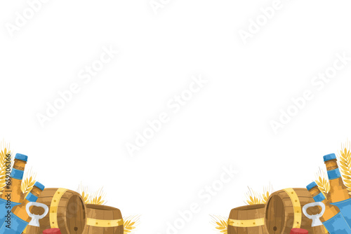 Oktoberfest Festival Illustration Frame Background