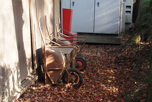 晩秋の猫車, Pushcarts in late autumn