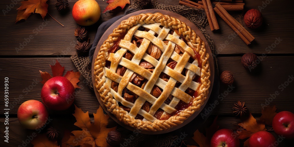 Thanksgiving Tart pie with fresh pears and blueberry cinnamon and walnuts mixed. Thanksgiving Tart pie with fresh pears and blueberry cinnamon and walnuts mixed.