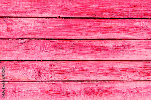 Wooden old pink planks texture, background, patterna