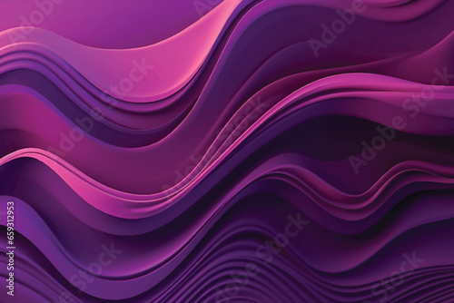Violet color wavy background with paper cut style