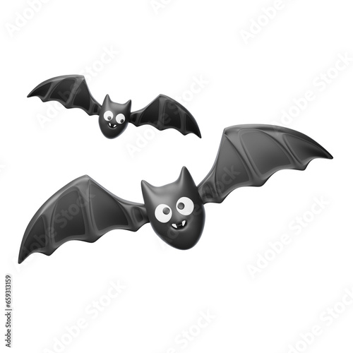 3d rendered of a bat 