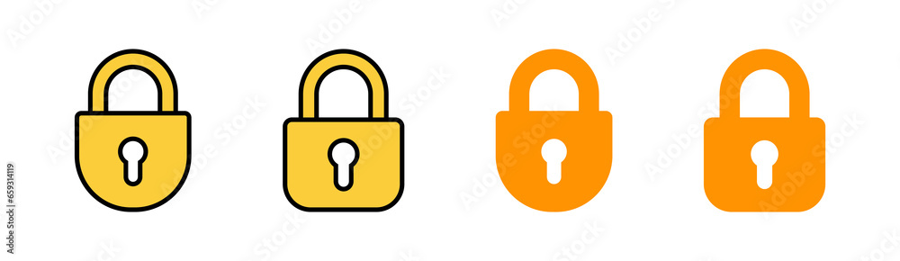 Lock icon set for web and mobile app. Padlock sign and symbol. Encryption icon. Security symbol Lock icon set for web and mobile app. Padlock sign and symbol. Encryption icon. Security symbol