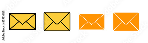 Mail icon set tor for web and mobile app. email sign and symbol. E-mail icon. Envelope icon