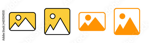 Free Download Picture icon set for web and mobile app. photo gallery sign and symbol. image icon - GFXLoad