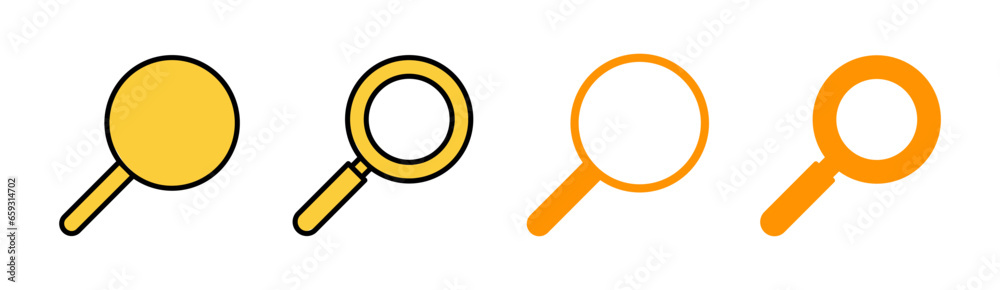 Search icon set for web and mobile app. search magnifying glass sign and symbol Search icon set for web and mobile app. search magnifying glass sign and symbol