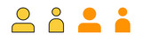 User Icon set for web and mobile app. person sign and symbol. people icon.