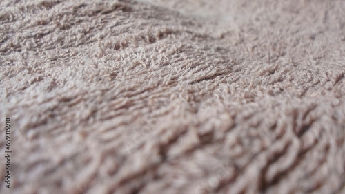Very close up view of a body drying towel.