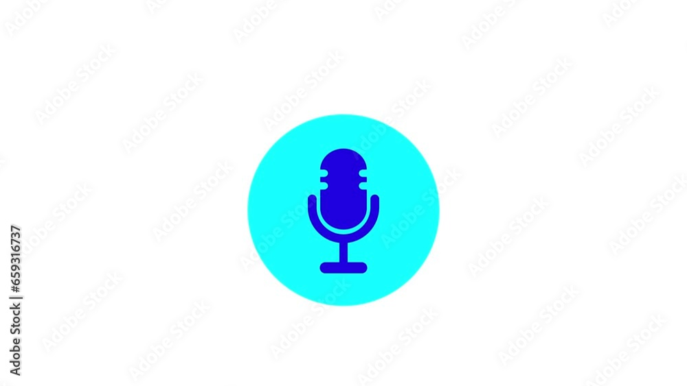 microphone Icon of nice animated for your videos easy to use with Transparent Background microphone Icon of nice animated for your videos easy to use with Transparent Background
