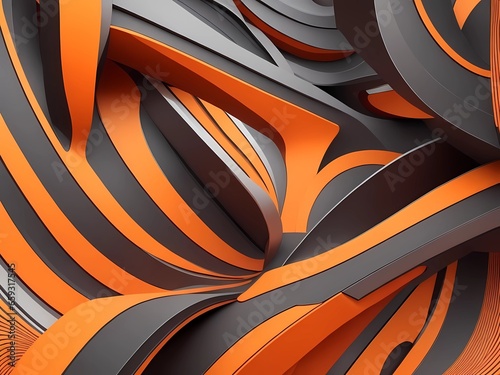 Wallpaper Mural Abstract colorful geometric background with 3d shapes. AI Generation Torontodigital.ca