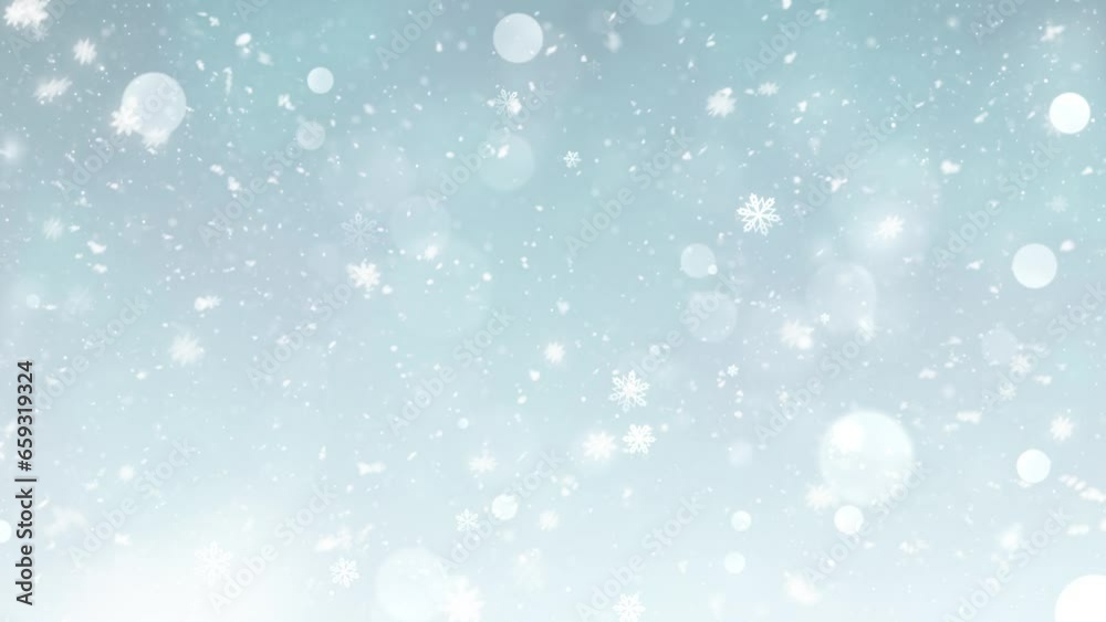 Christmas Theme Snow Fall and Snowflakes Background Animation with Seamless Loop, High Quality Christmas Animation for Holiday Seasons, 
Extend the duration easily with Seamless Loop