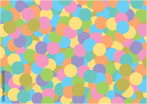 Wallpaper Mural カワフルな円で描いた柔らかい背景のイメージ Torontodigital.ca