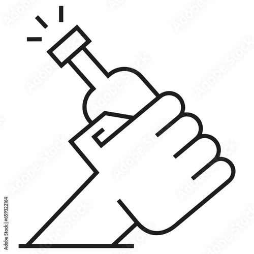 Hand icon symbol vector image. Illustration of the human finger design image 