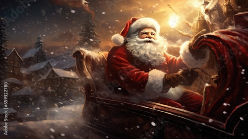 Santa is coming created with Generative AI