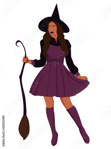 Black woman witch halloween costume