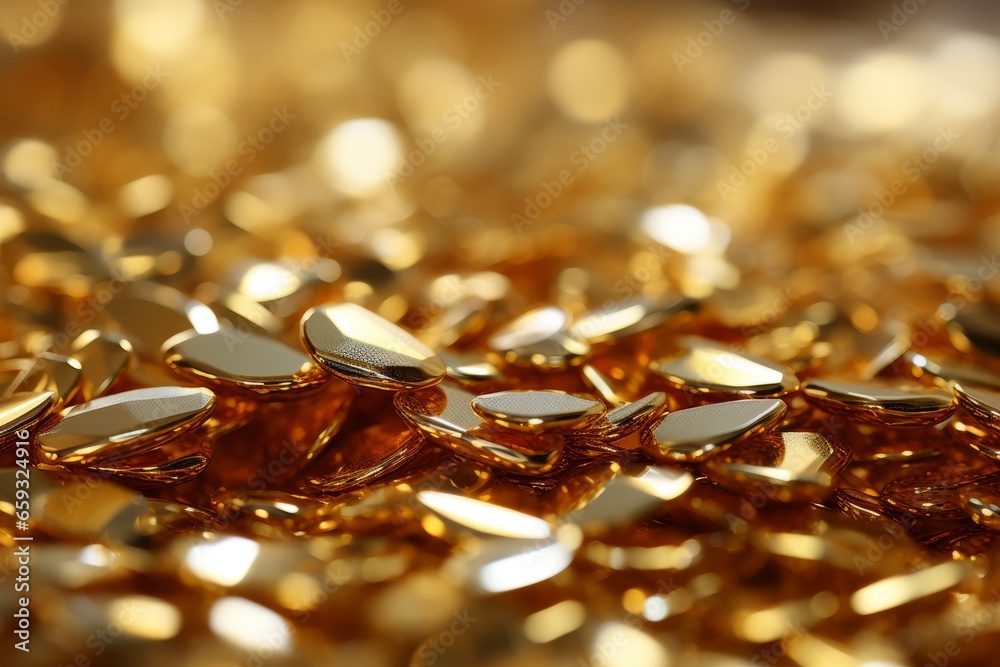 Golden coins background Golden coins background