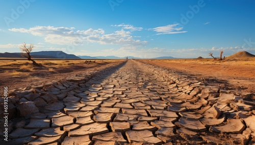 dry land in the desert