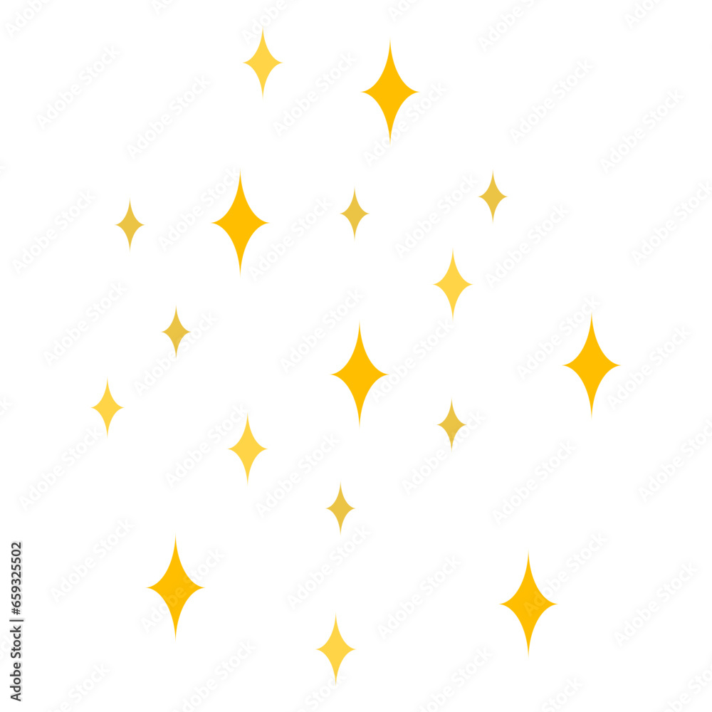 Sparkling Gold Stars