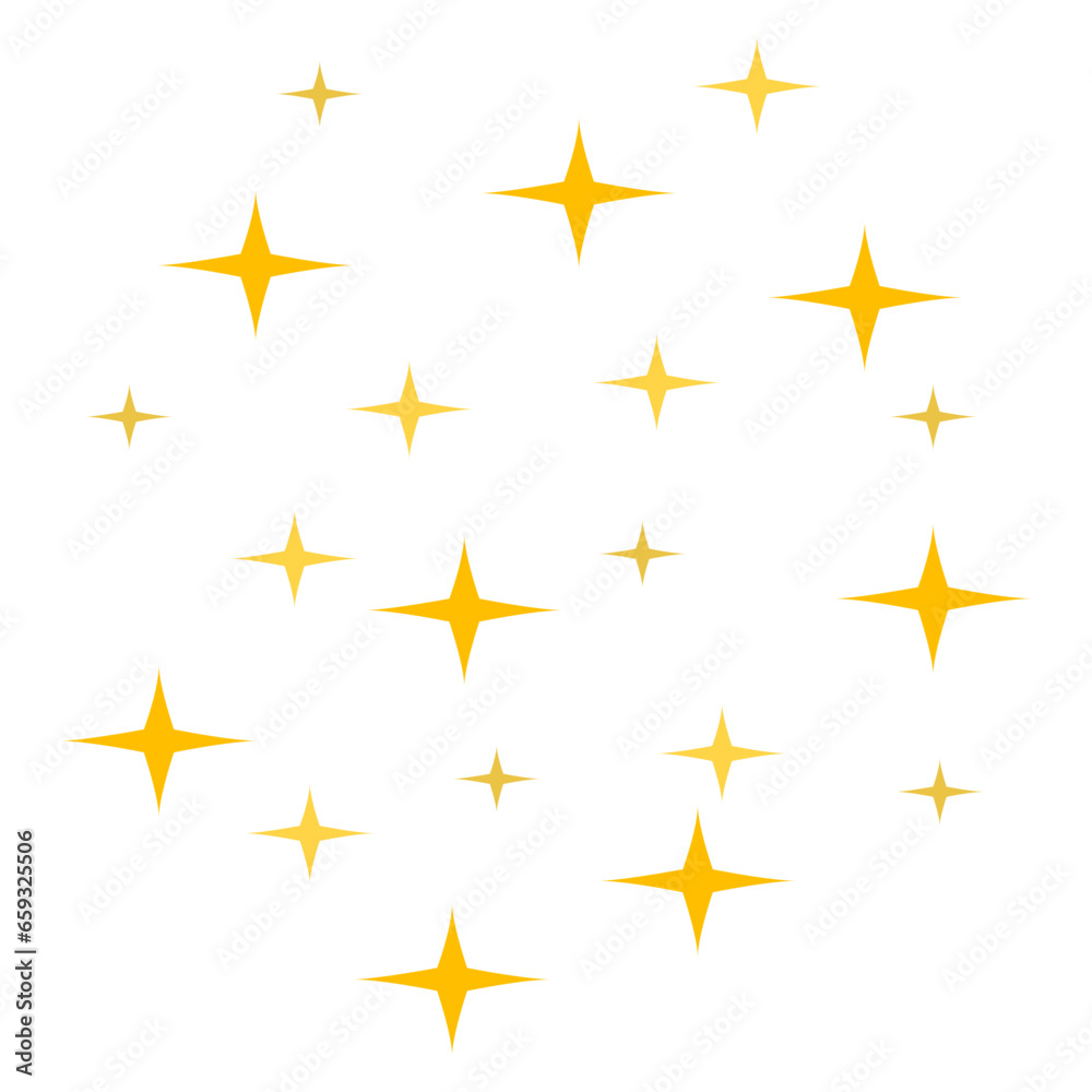 Sparkling Gold Stars