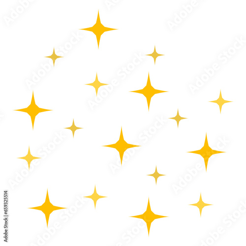 Sparkling Gold Stars