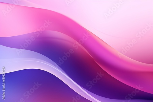 Minimalistic Elegance: Abstract Geometric Background with Smooth Purple to Pink Color Transitions and Artistic Waves © pierre