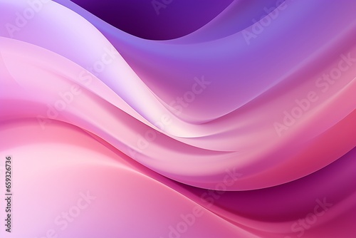 Minimalistic Elegance: Abstract Geometric Background with Smooth Purple to Pink Color Transitions and Artistic Waves