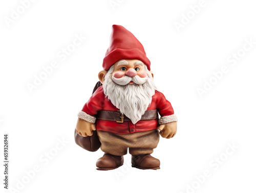 Santa Clous figure isolated in a white background photo