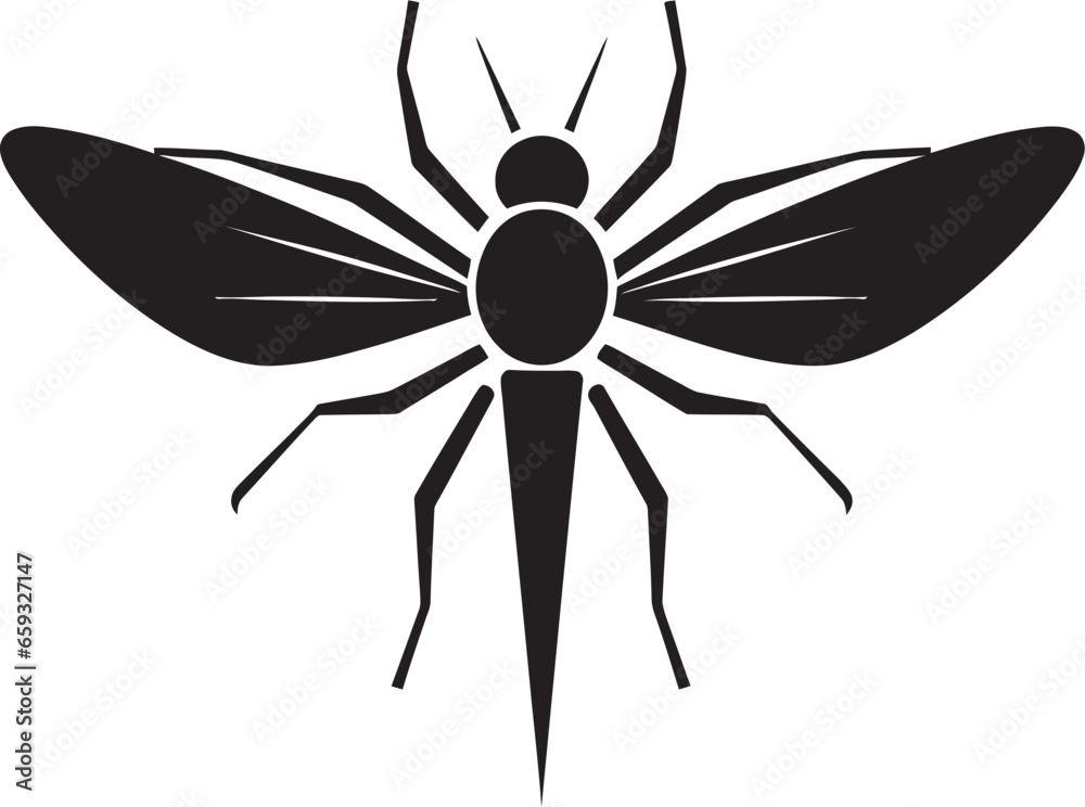 Mosquito Minimalist Icon Elegant Mosquito Vector Logo Mosquito Minimalist Icon Elegant Mosquito Vector Logo