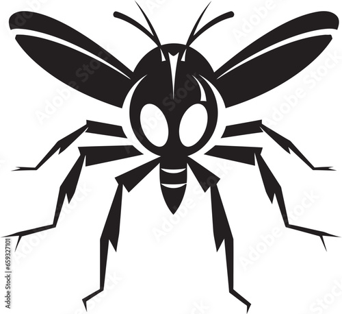 Graceful Mosquito Symbolic Illustration Futuristic Mosquito Logo Symbolism