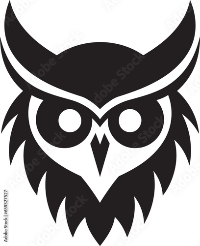 Intricate Owl Iconography Owl Silhouette Design Element